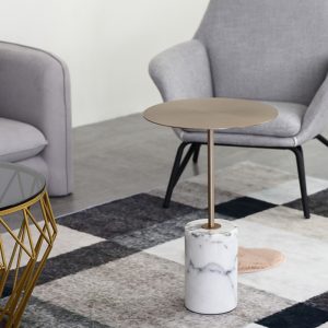 Gold Metal Side Table