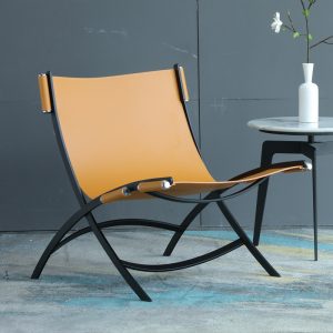 Saddle Leather Easy Chair